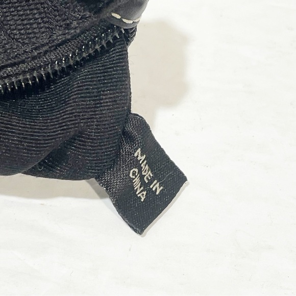 Coach Signature Contrast Trim Wristlet Pouch Clutch Black - Picture 5 of 5